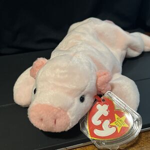 TY Beanie Baby Squealer the Pig Stuffed Animal Plush Toy Vintage 1993